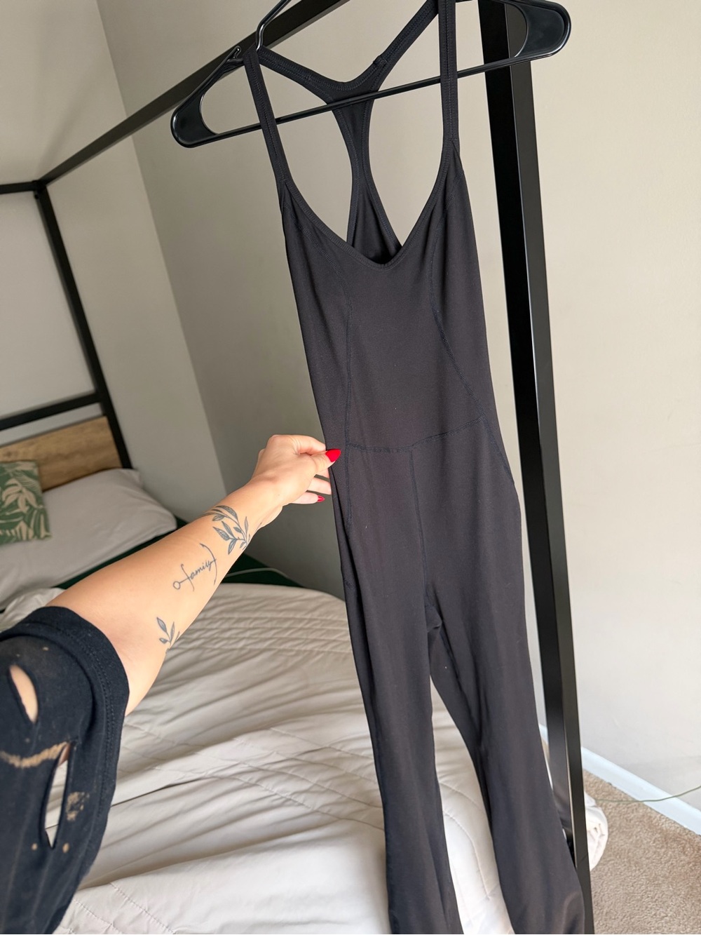 FP Movement by Free People Black Racerback Jumpsuit